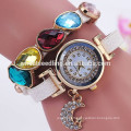 Pendentif en cristal mignon montres en cuir